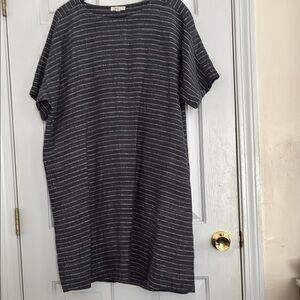 Eileen Fisher Gray Striped Dress